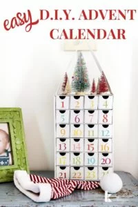 diy advent calendar with drawers