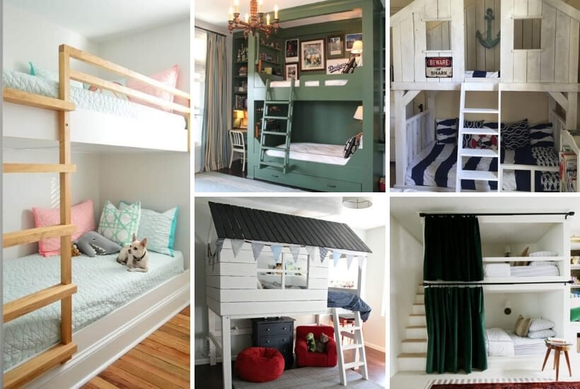 16 Cool Diy Bunk Beds Kaleidoscope Living, How To Make Homemade Bunk Beds
