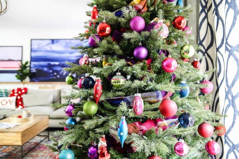 Bright, Bold & Colorful Christmas Tree