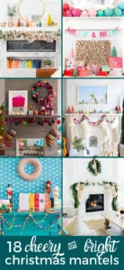 bright and cheery christmas mantel ideas