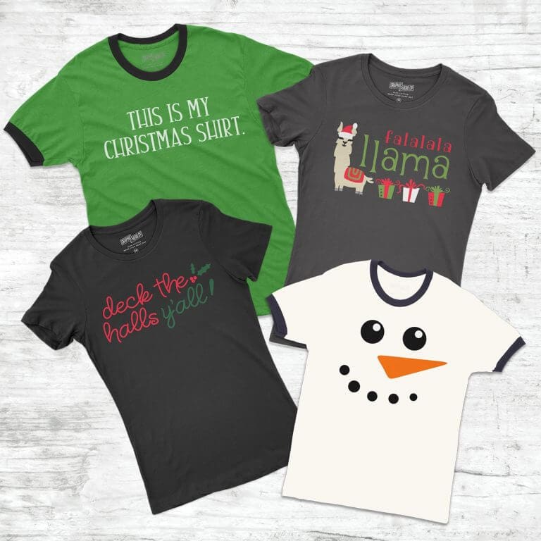 personalized Christmas tee shirts