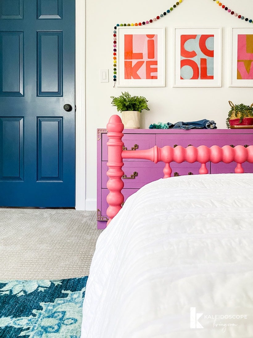 colorful girl's bedroom