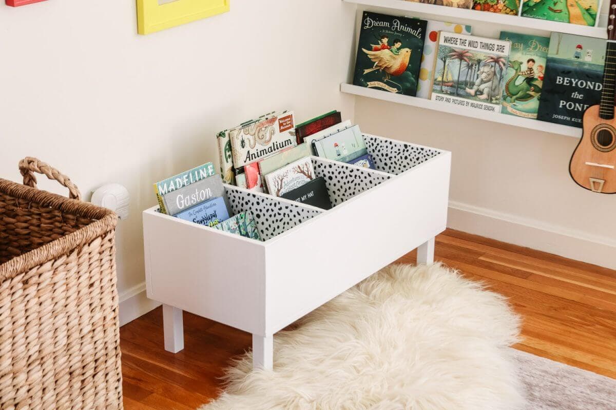 playroom storage for books