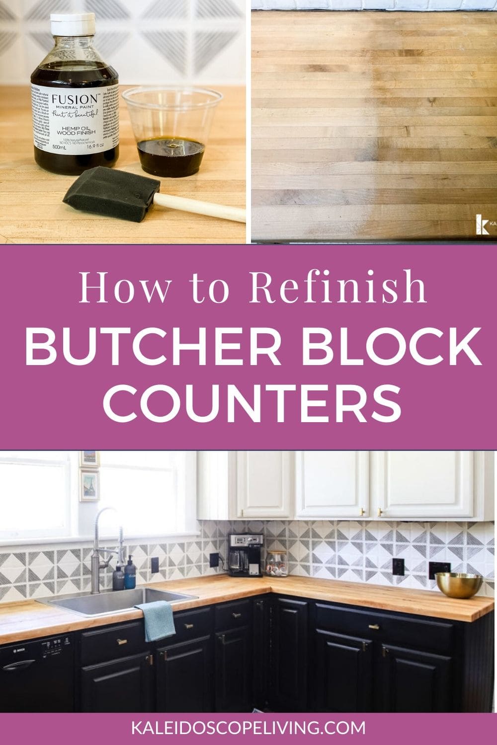 How To Refinish Butcher Block Countertops & Maintain Them