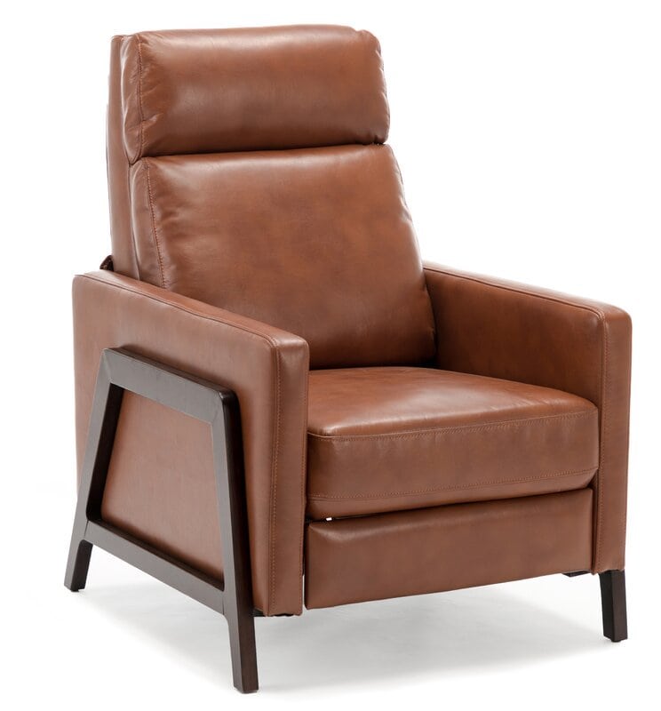 modern leather recliner