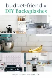 budget friendly DIY backsplash ideas