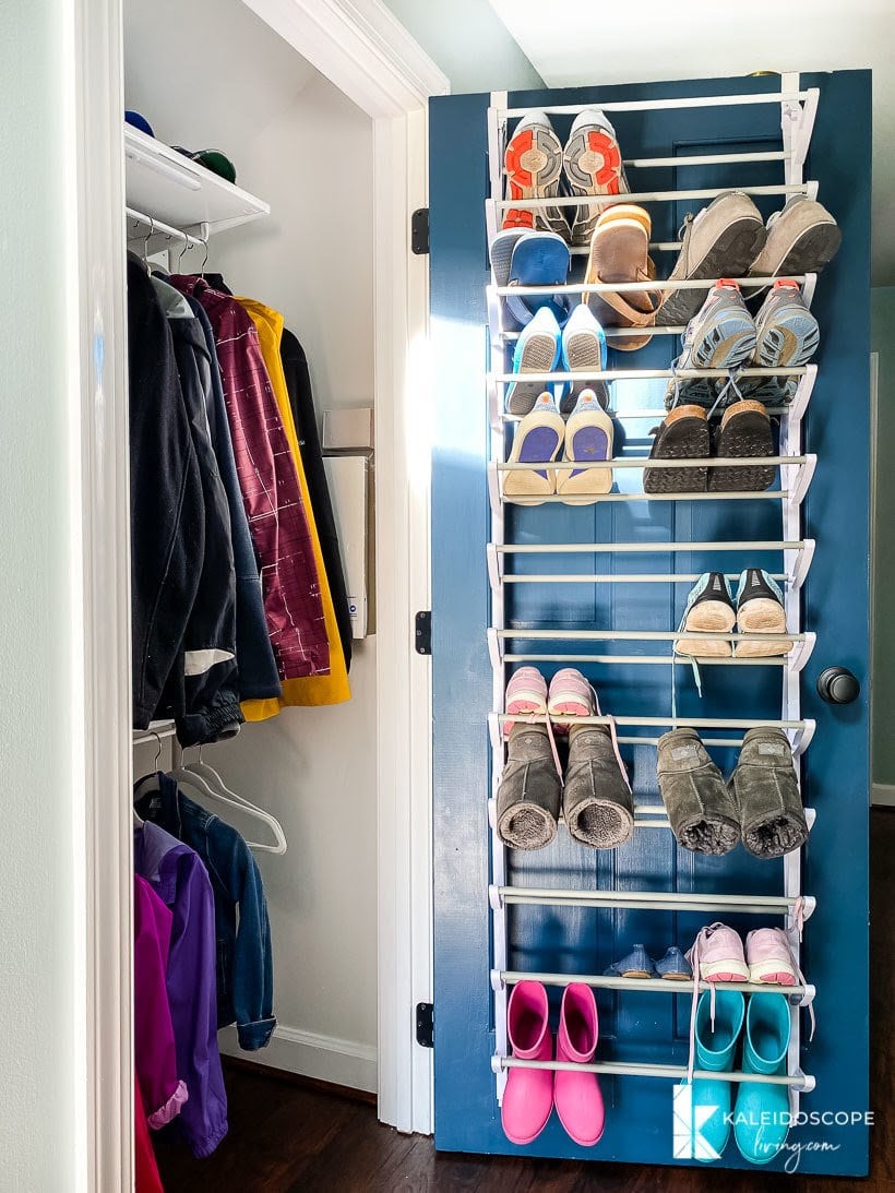 coat closet with shoe rack