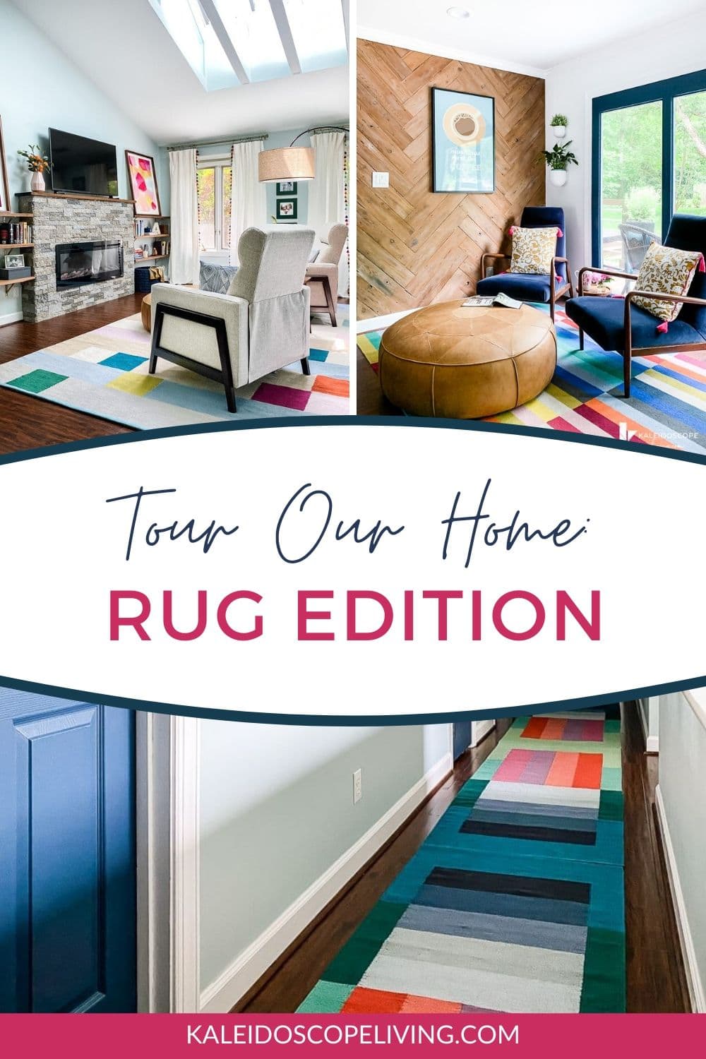 Tour Our Colorful Area Rugs That All Work Together In Our Home Kaleidoscope Living