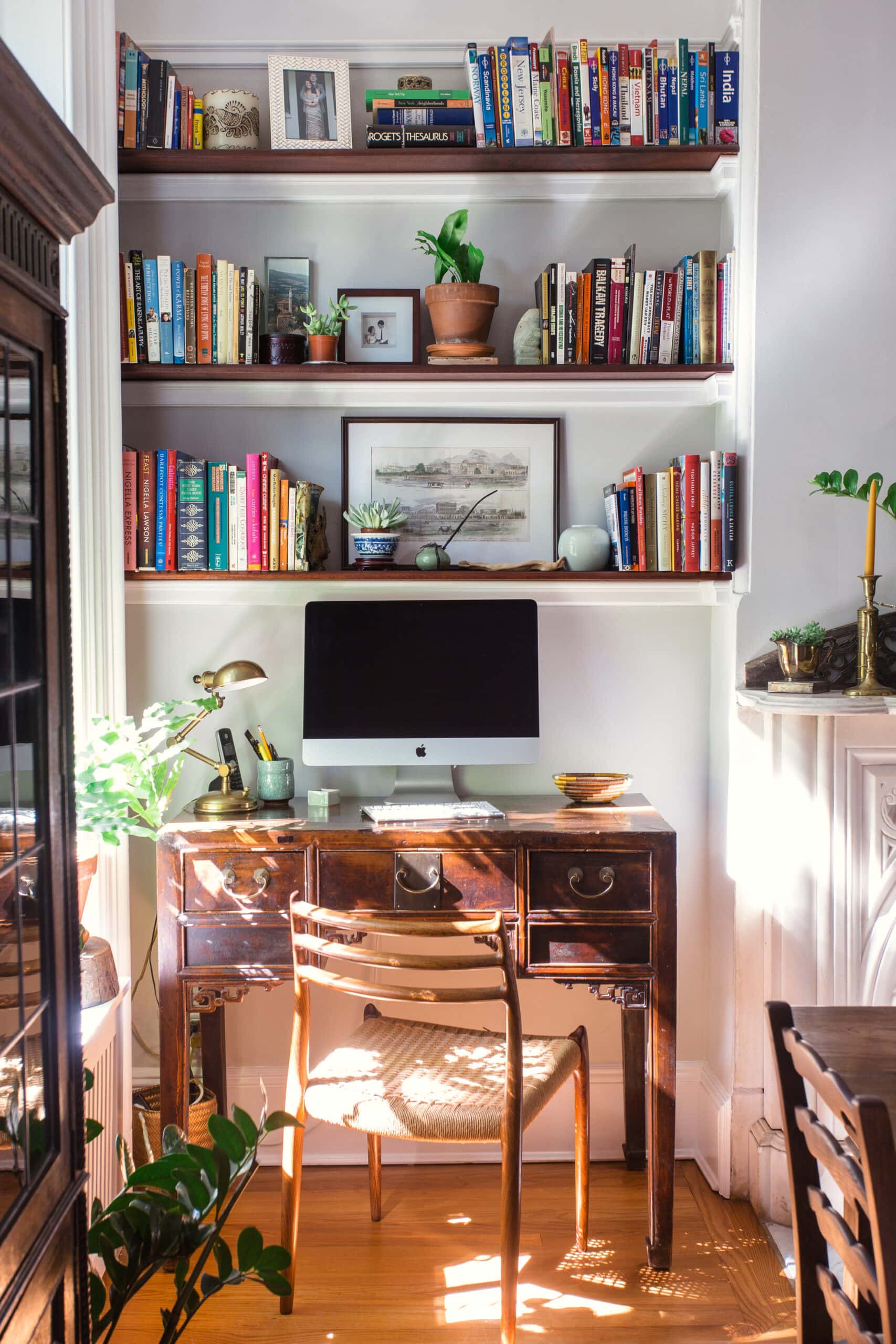 antique desk with built ins 