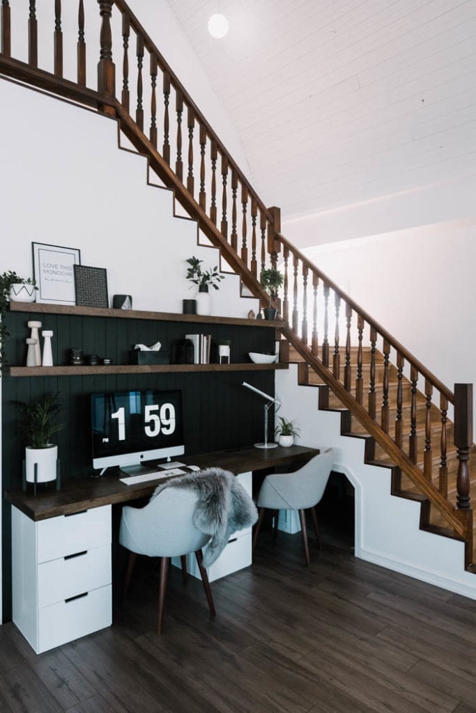 office space by the stairs