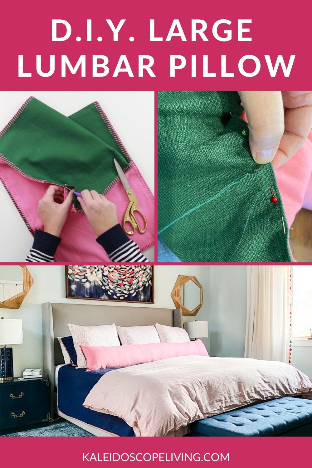 How to Make a Large Lumbar Pillow (the EASY way!)