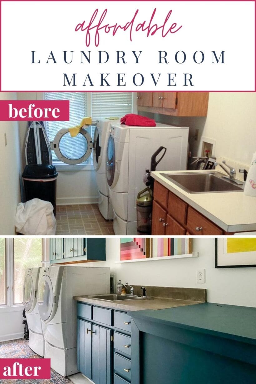 affordable laundry room makeover