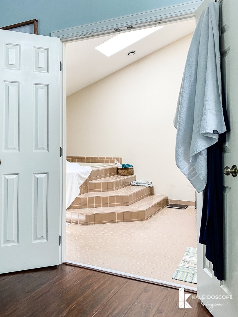 master bathroom before remodel