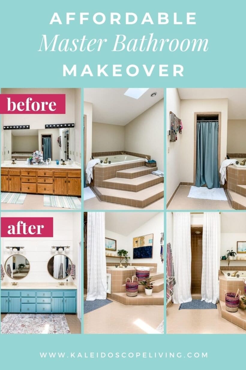 affordable master bathroom makeover