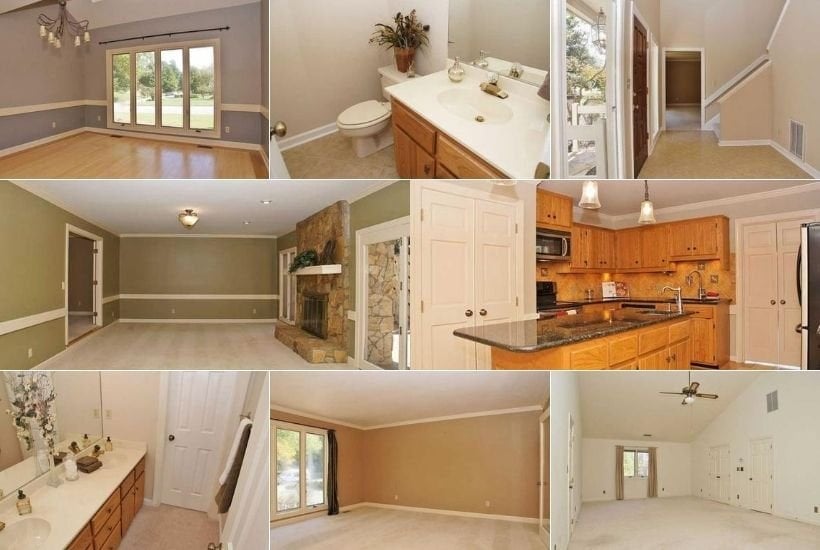 realtor photos of boring brown house