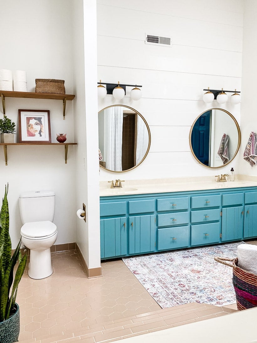 master bathroom after affordable cosmetic makeover