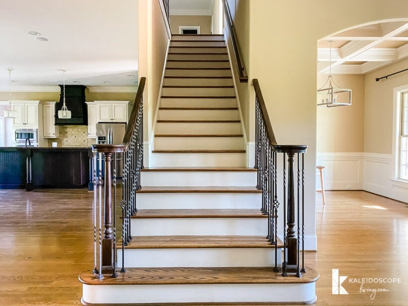 stairwell in open floor plan