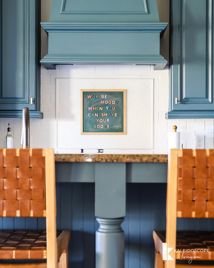 kitchen cabinets painted with Fusion Mineral Paint in Seaside