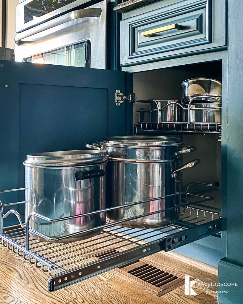 organized and clutter-free kitchen cabinets