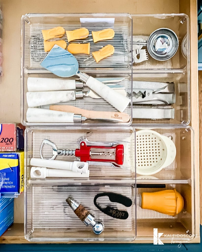 Kitchen Utensil Drawer Organizing - Makeover