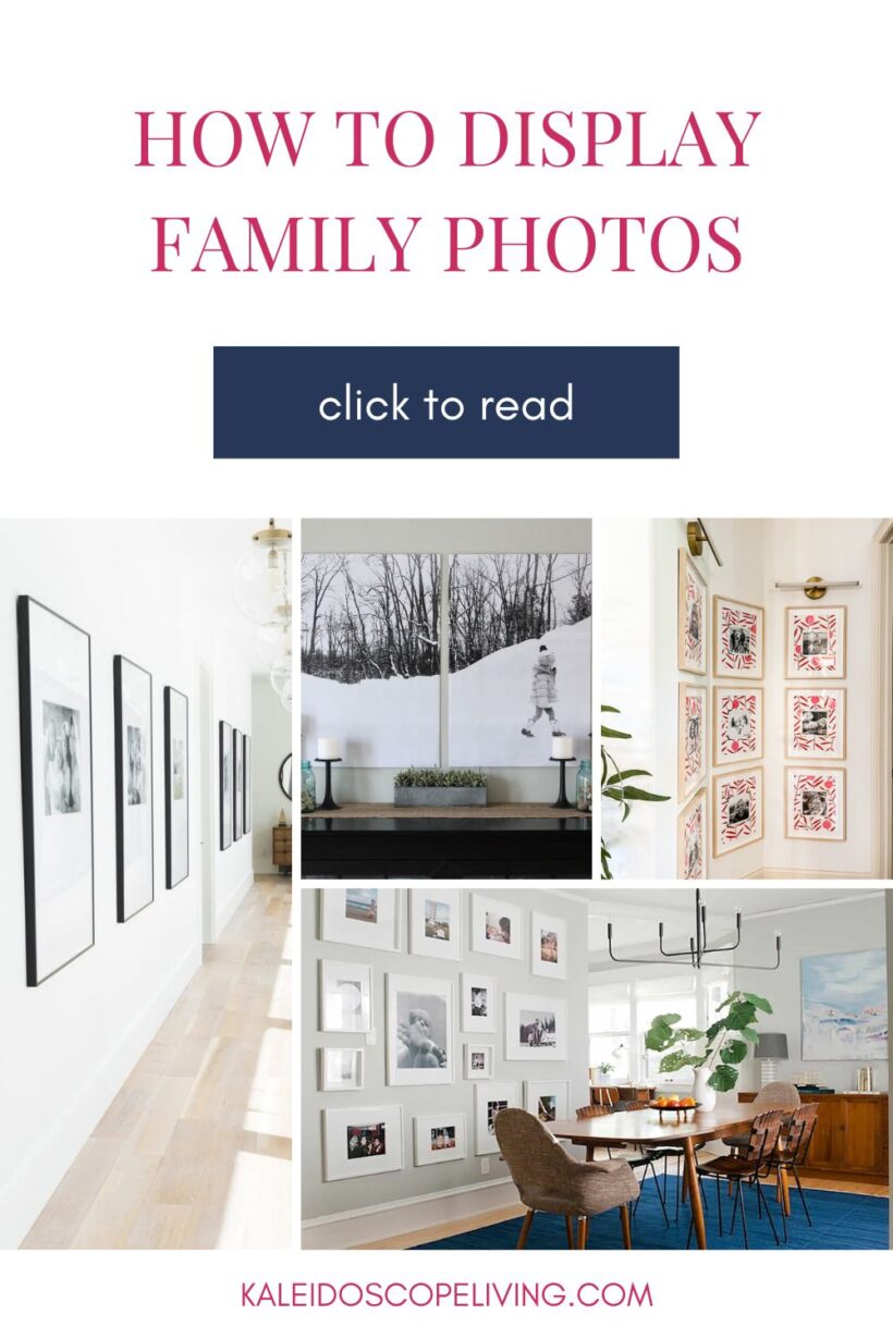 how to display family photos with family photo wall ideas