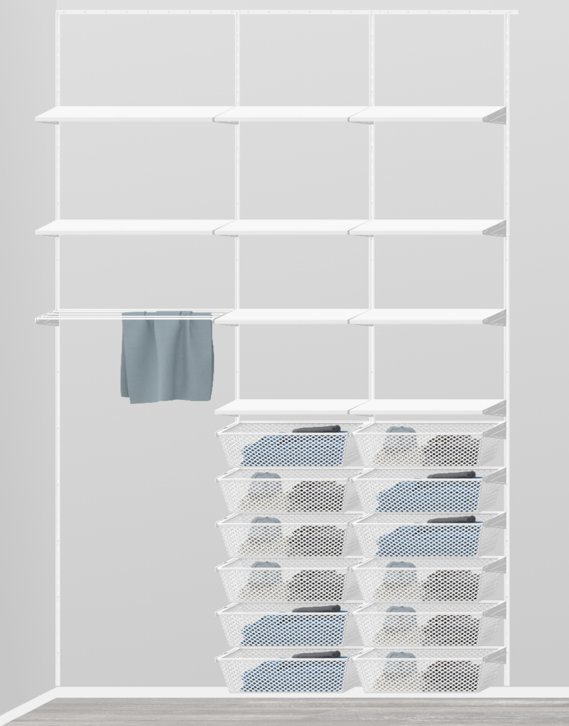 closet design for laundry room