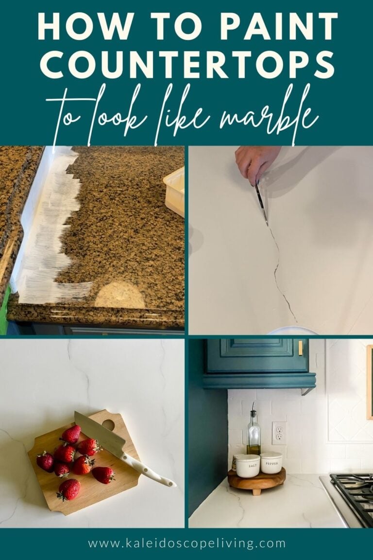 How to Paint Countertops to Look Like Marble Kaleidoscope Living