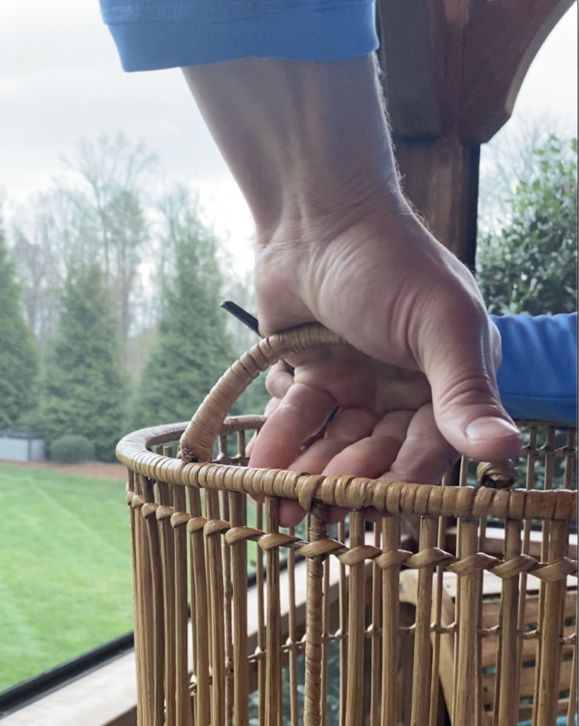 removing handles from basket