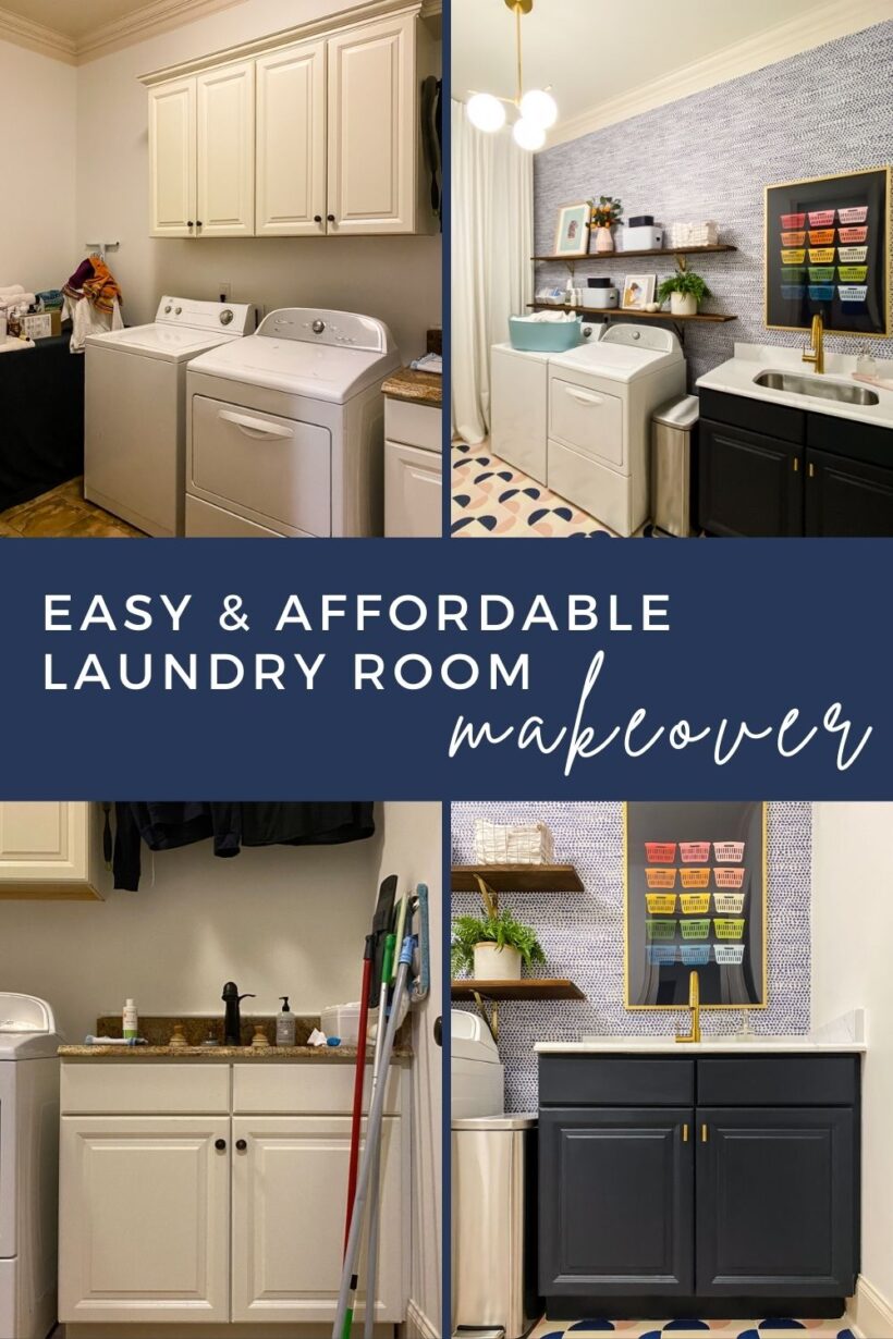 affordable laundry room makeover