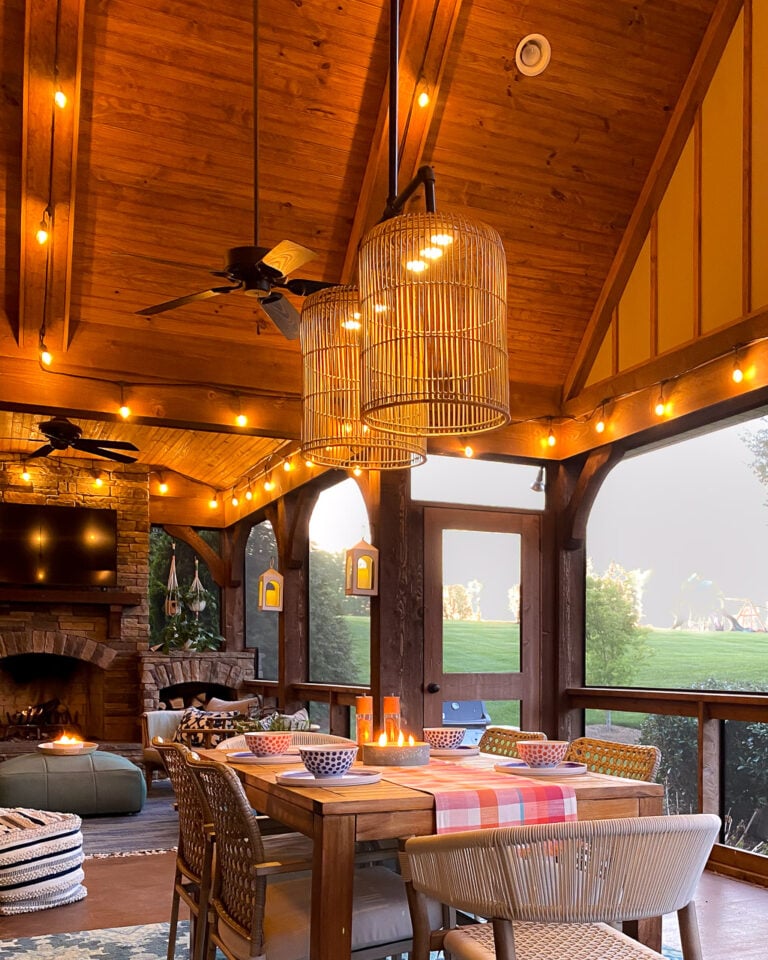 How to Make a DIY Outdoor Chandelier