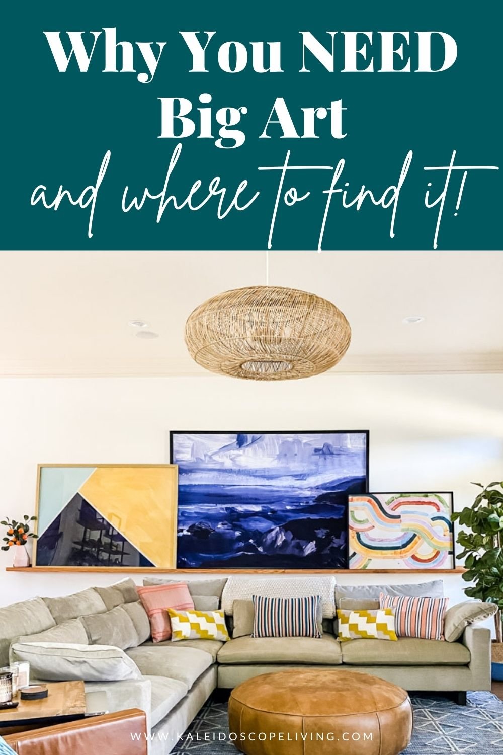 Why You Need Big Wall Art (and where to find it!)