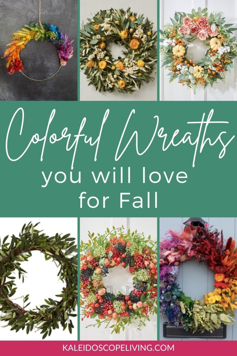 colorful fall wreaths