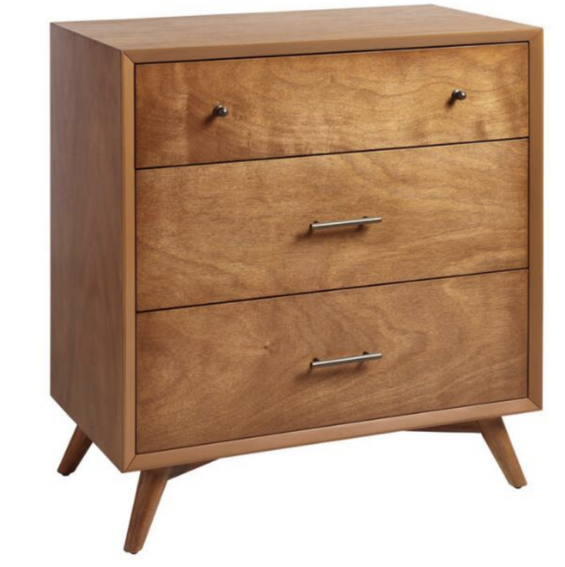 3-drawer mid century dresser
