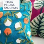 colorful and affordable throw pillows
