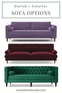 best sofa options by color and price