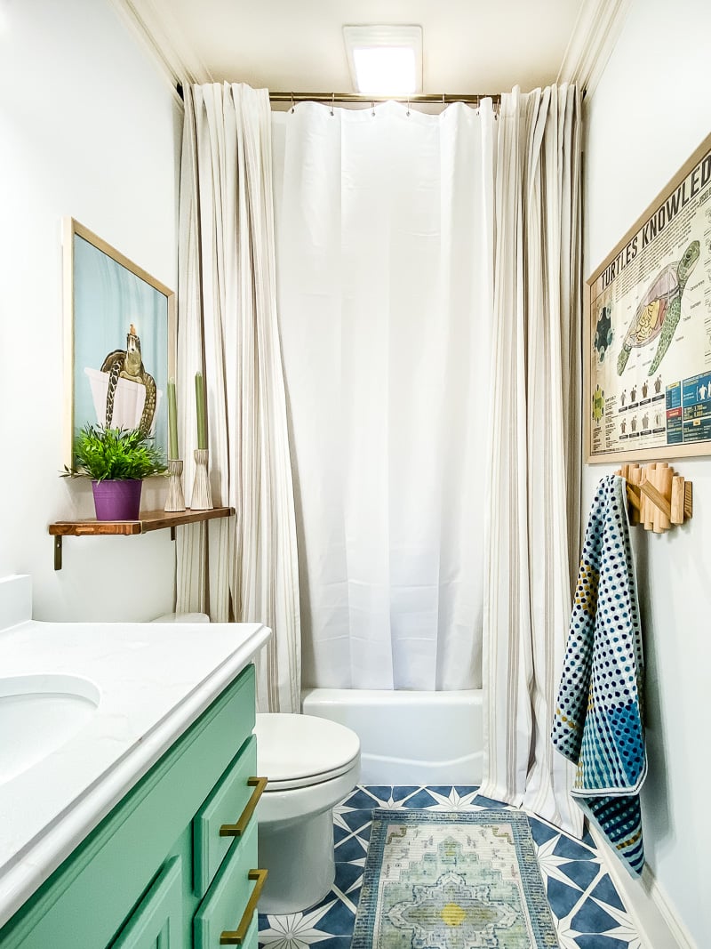 budget-friendly bathroom makeover reveal