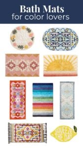 best colorful bath mats