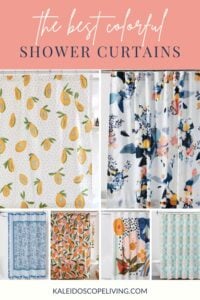 colorful shower curtains