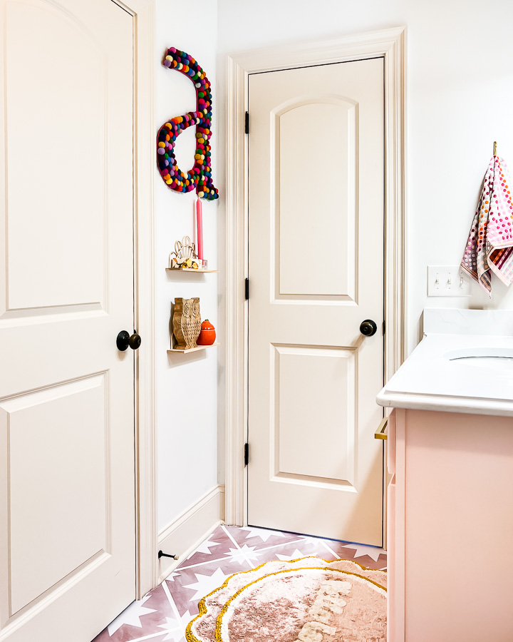 colorful and budget-friendly bathroom makeover