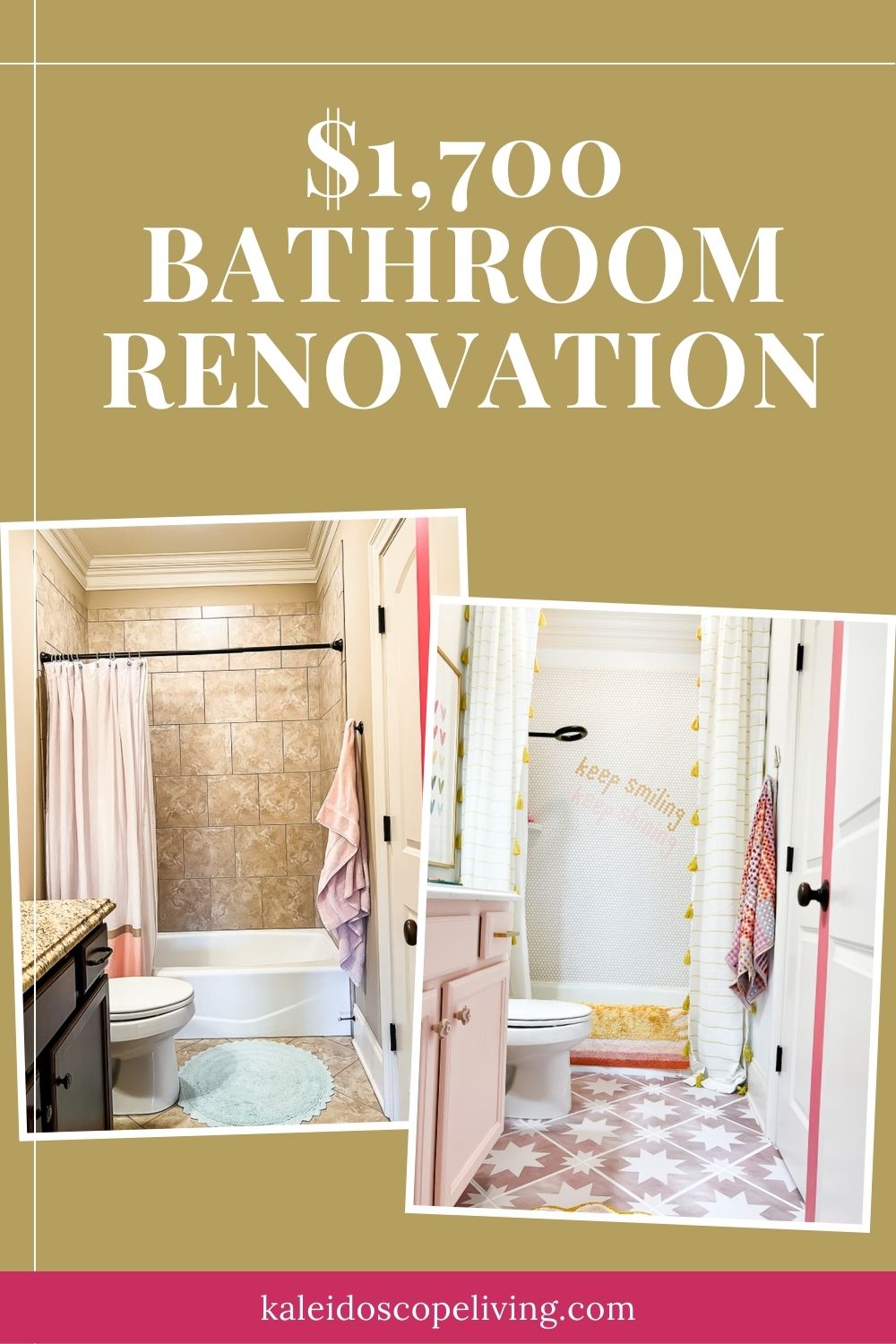 Attley's Budget-Friendly Bathroom Makeover REVEAL