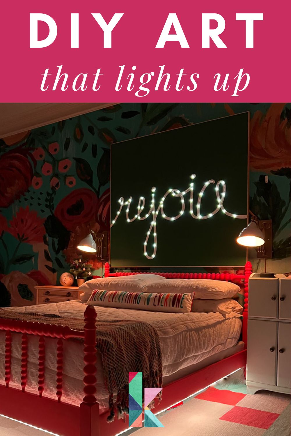 DIY Light Up Wall Art