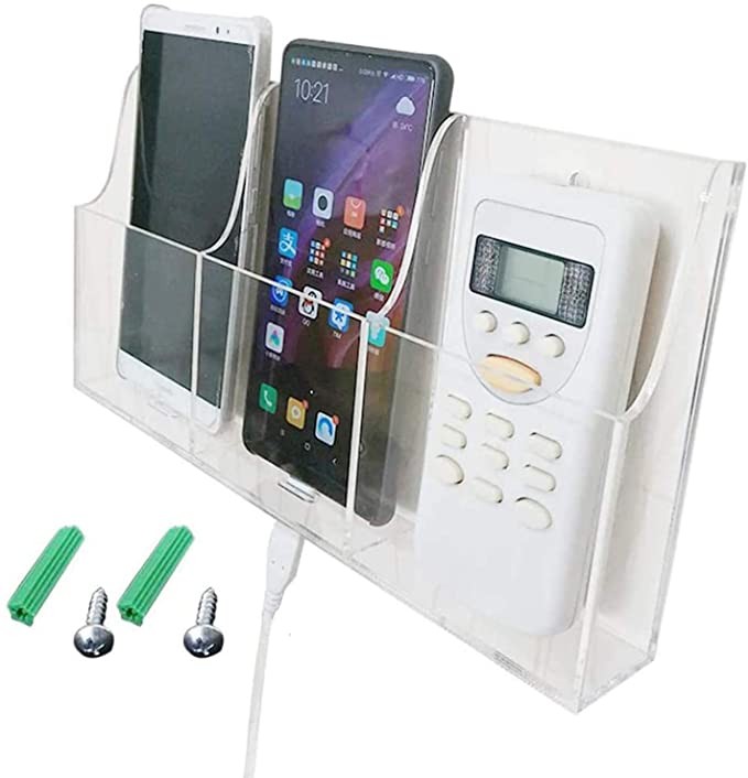 acrylic wall mounted phone dock