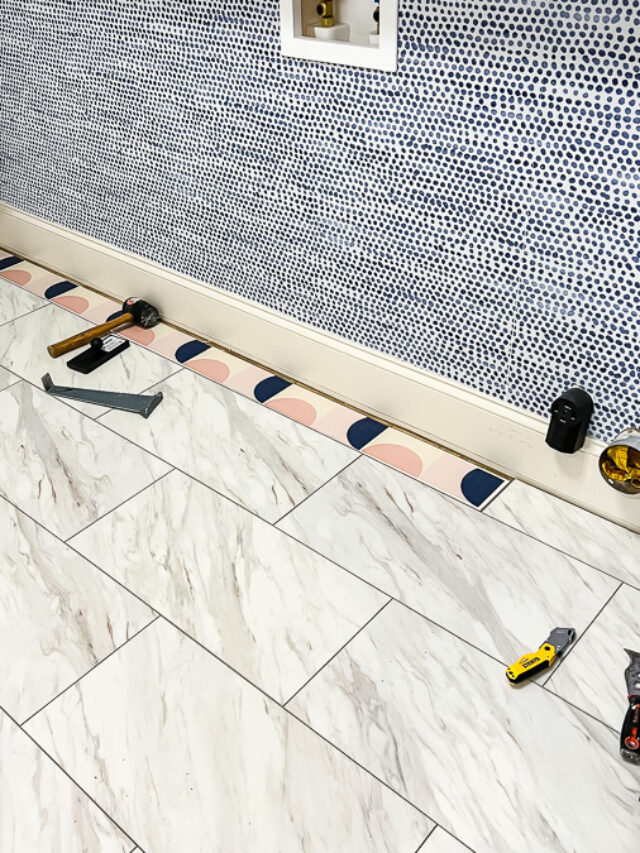 The Easiest Tile Floor Installation EVER