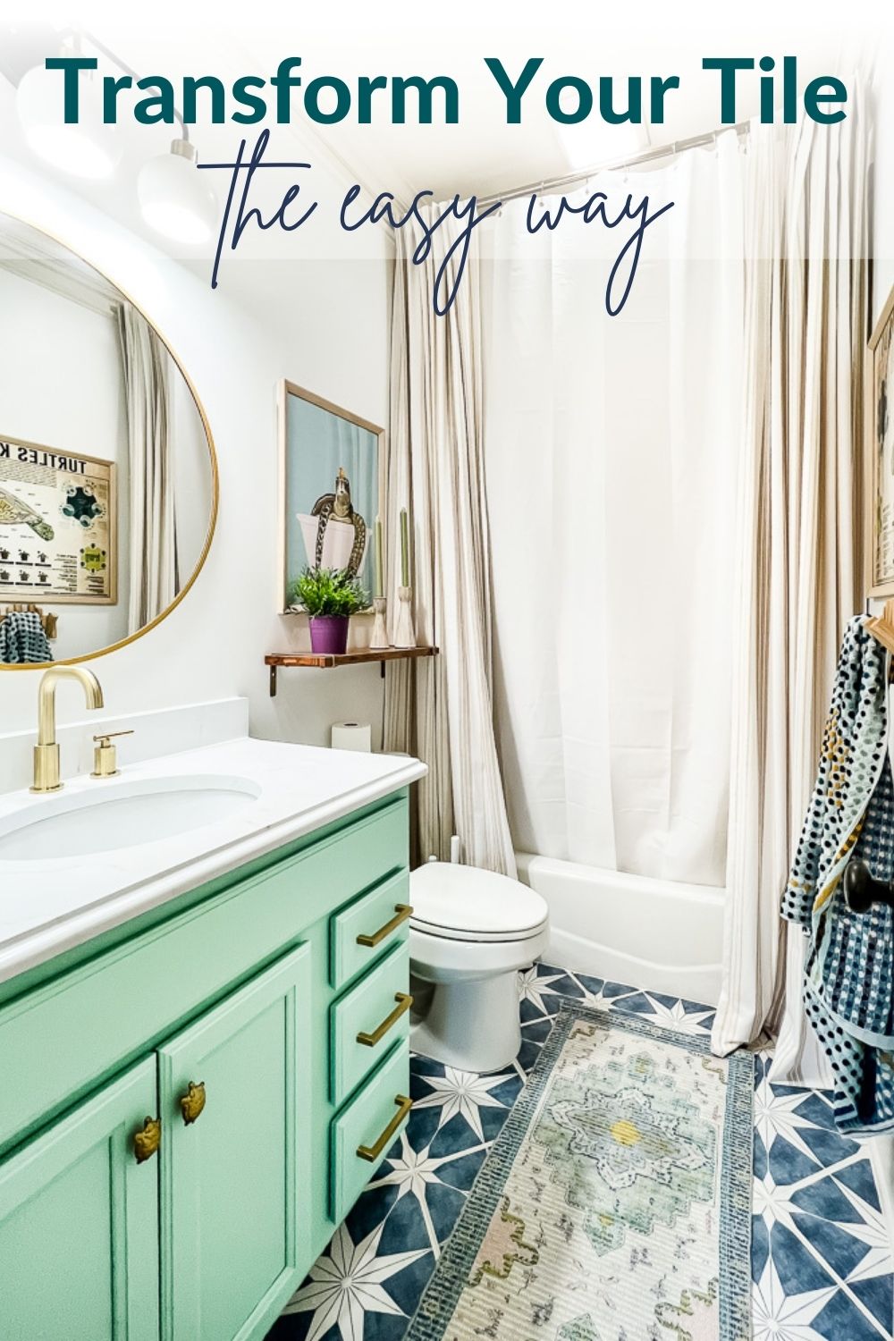 The Easy Way to Update Bathroom Tile Without Replacing It!