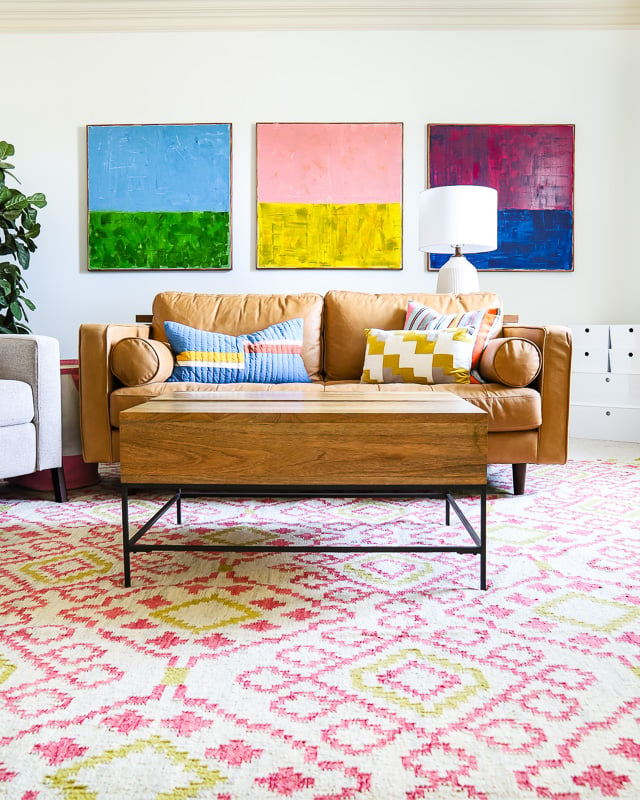 colorful family bonus room by Tasha Agruso of Kaleidoscope Living