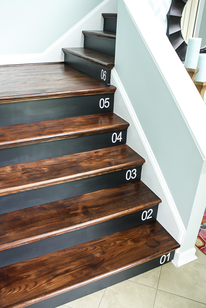 DIY staircase makeover reveal