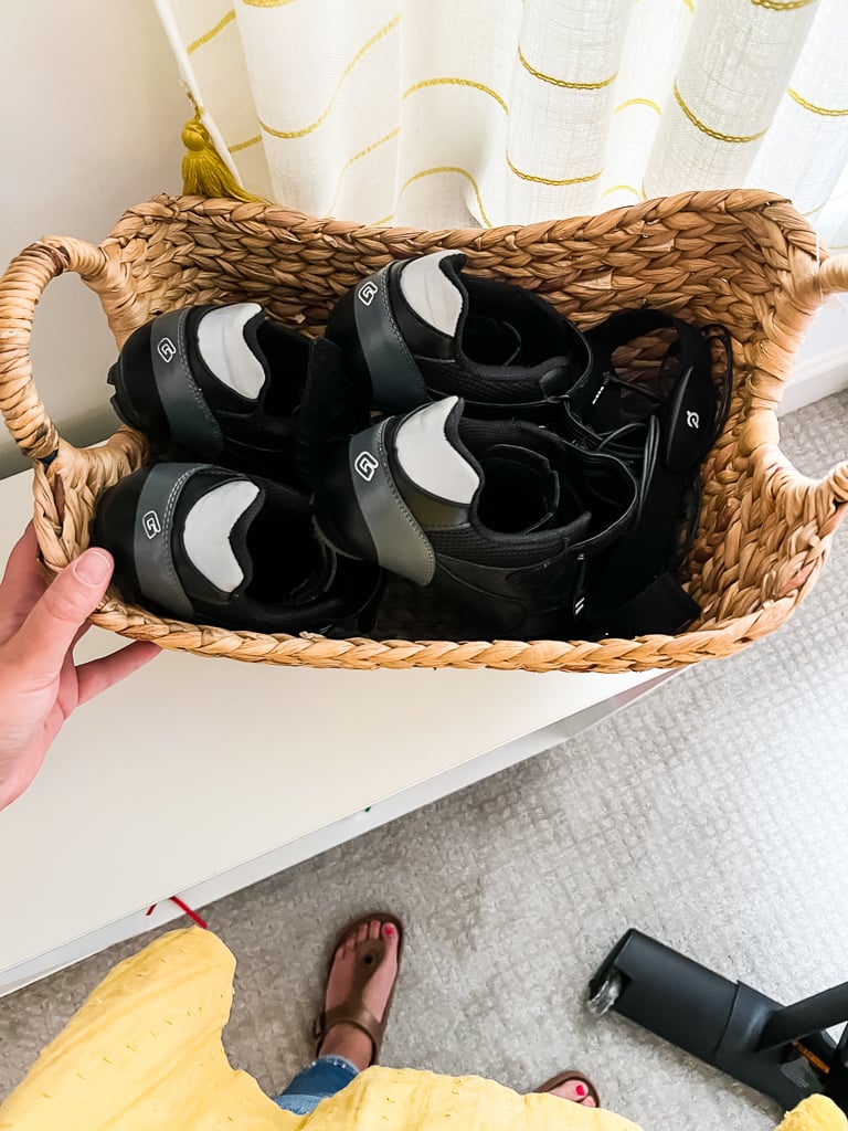 storage basket for cycling shoes