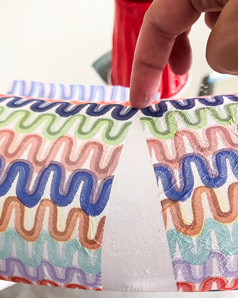 You CAN Decoupage Napkins onto Fabric