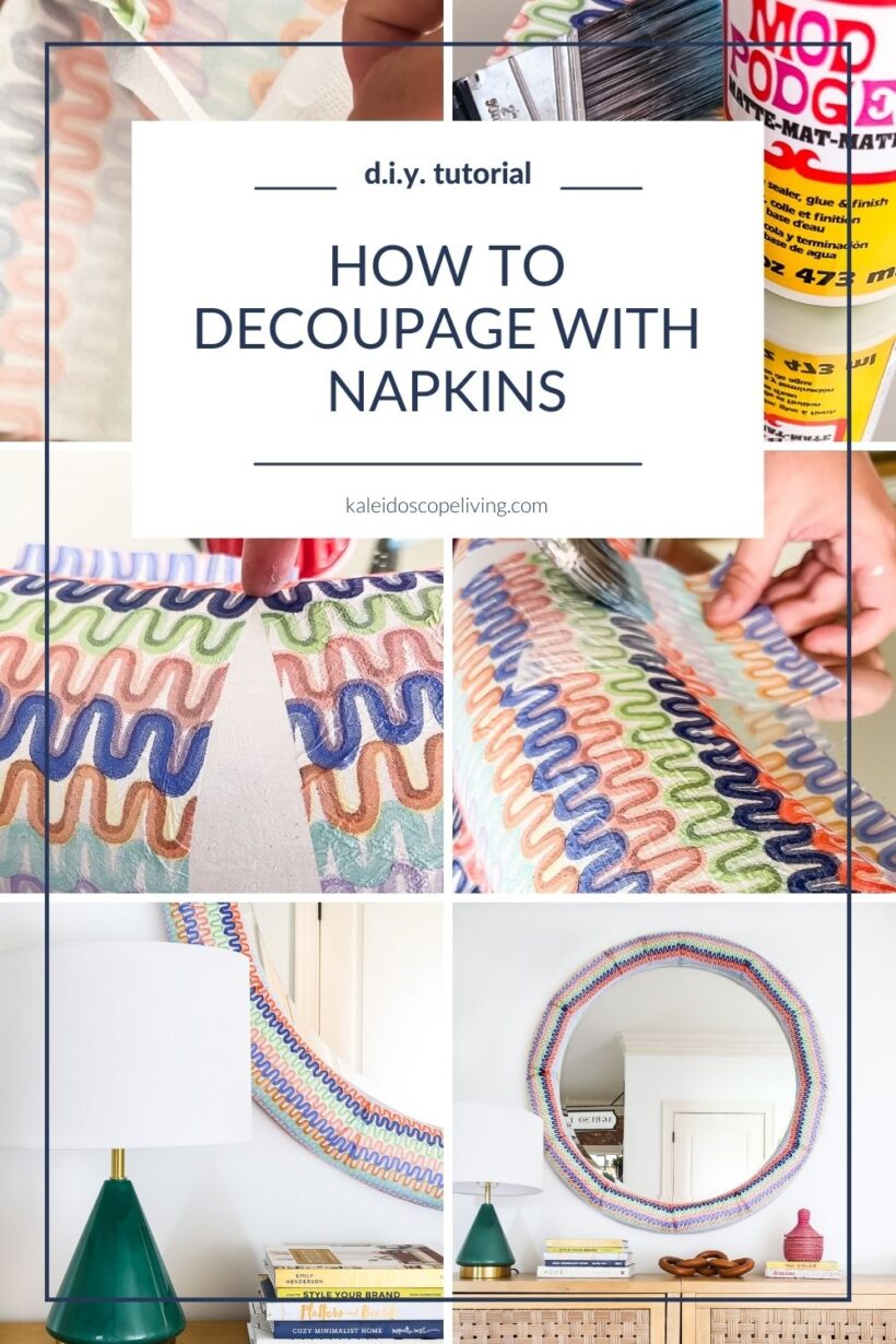 learn how to decoupage with napkins
