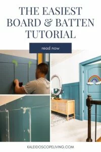 DIY board and batten tutorial